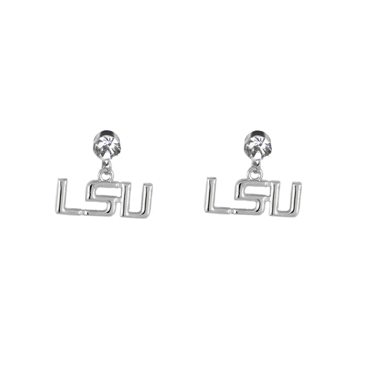 University of Louisiana State- LSU Tigers - Logo Charm Earrings