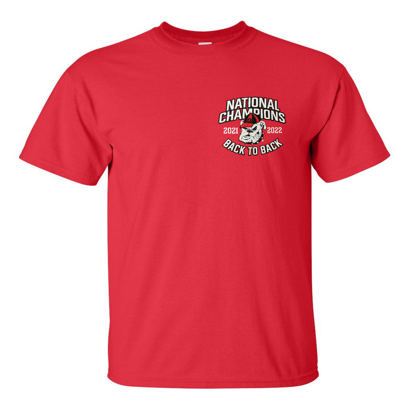 Georgia Bulldogs - The Perfect Season 2022 National Champions Red T-Shirt