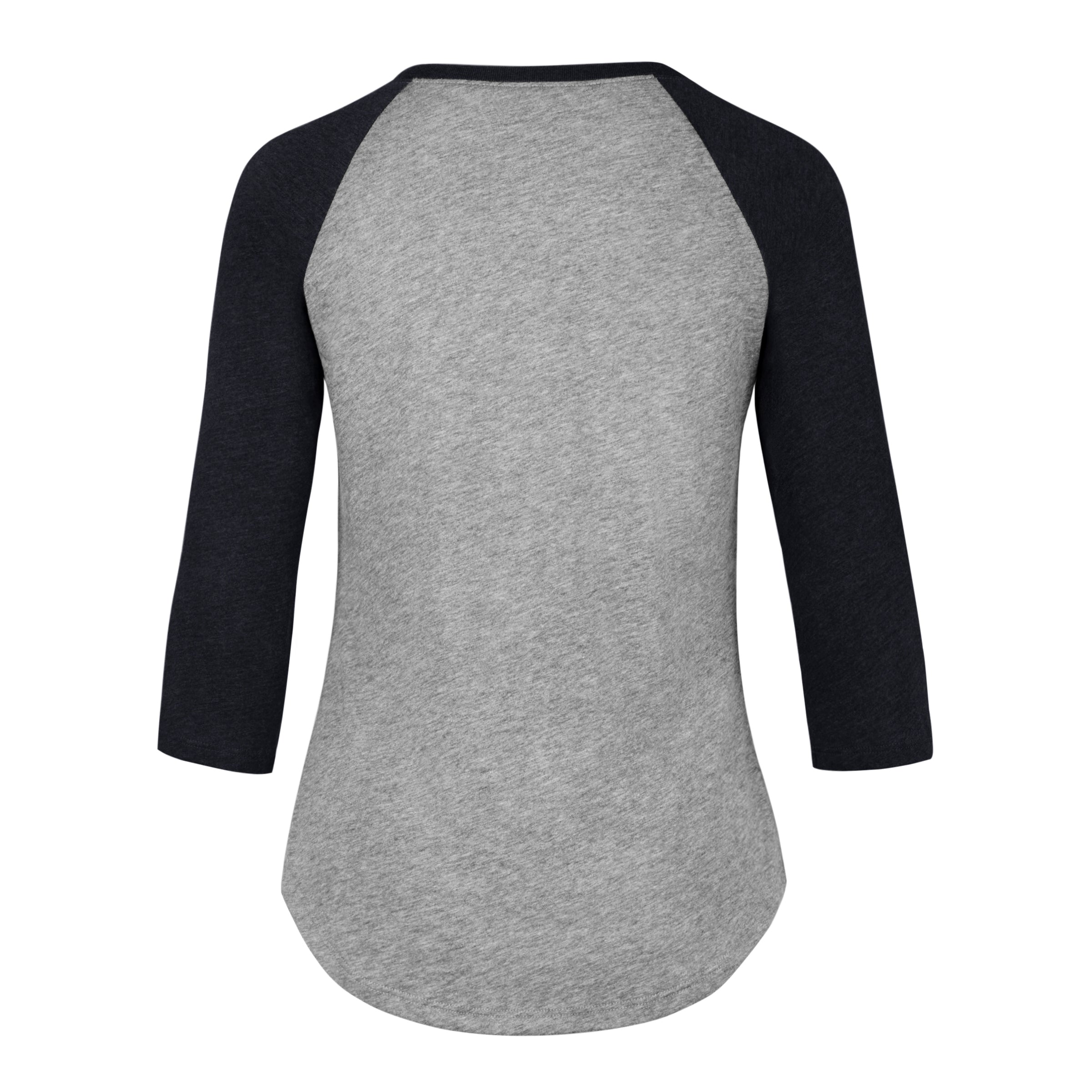 Atlanta Braves - Club Raglan Tee Women's 3/4 Sleeve, Slate Grey