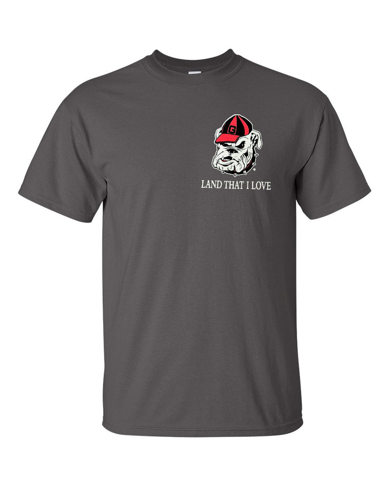 Georgia Bulldogs - Flag Glory Smoke Gray T-Shirt