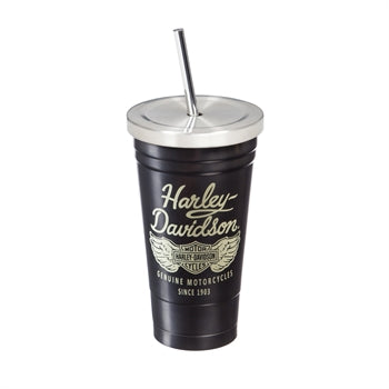 Harley-Davidson - Stainless Steel Insulated Cup with Straw