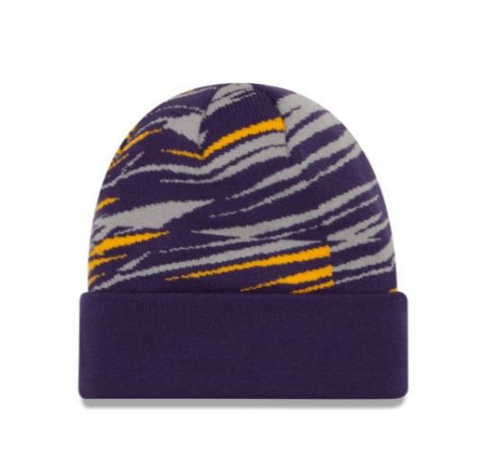 LSU Tigers - One Size Print Knit Beanie, New Era