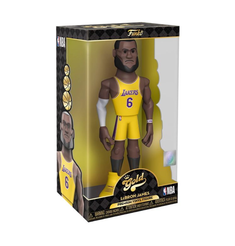 Funko NBA: Los Angeles Lakers - Lebron 12" Gold Figure (with Chase)