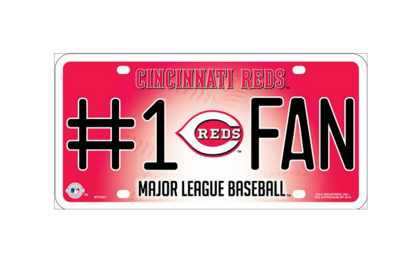 Cincinnati Reds - Fan Metal Novelty License Plate