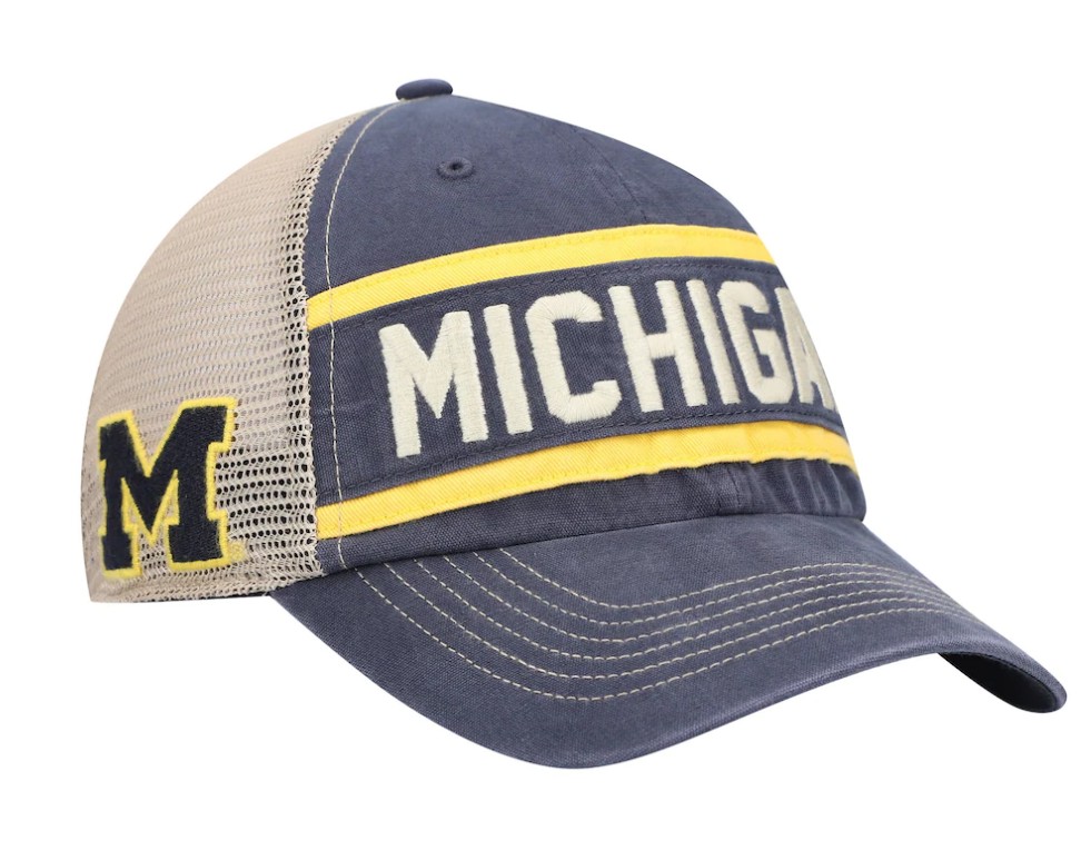 Michigan Wolverines - Vintage Juncture Clean Up Hat, 47 Brand