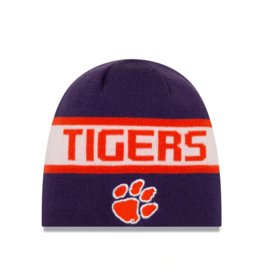 Clemson Tigers - One Size Knit Reverse Beanie, New Era