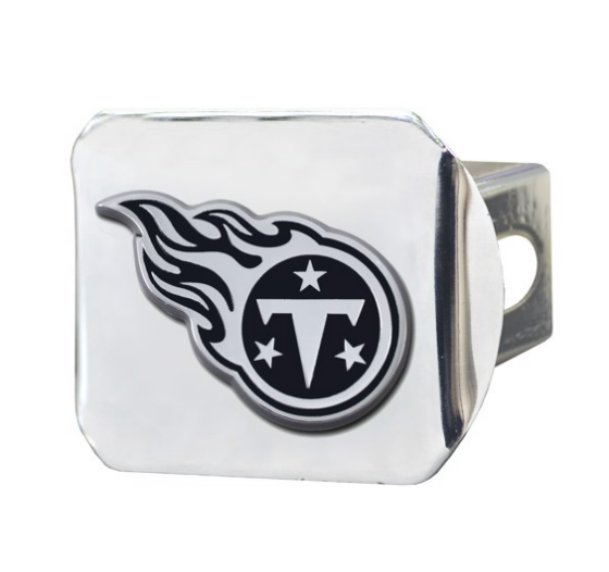 Tennessee Titans - NFL Chrome Emblem on Chrome Hitch Cover