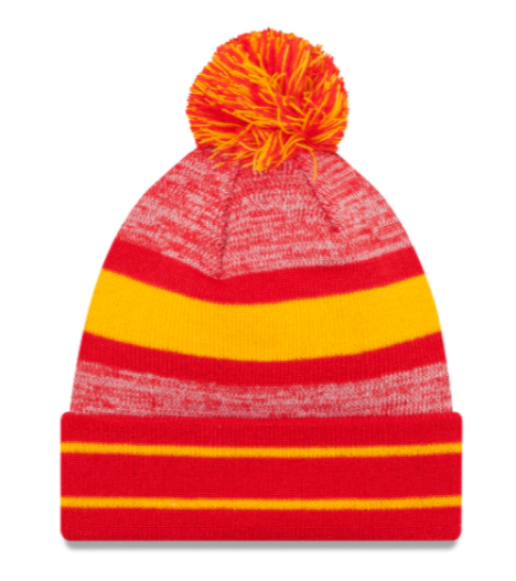 Kansas City Chiefs - One Size Cable Knit Beanie with Pom, New Era