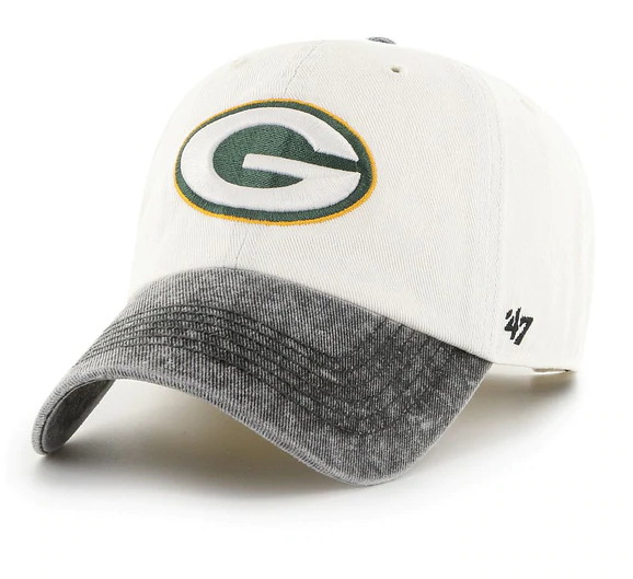 Green Bay Packers - Raw White Apollo Clean Up Adjustable Hat, 47 Brand
