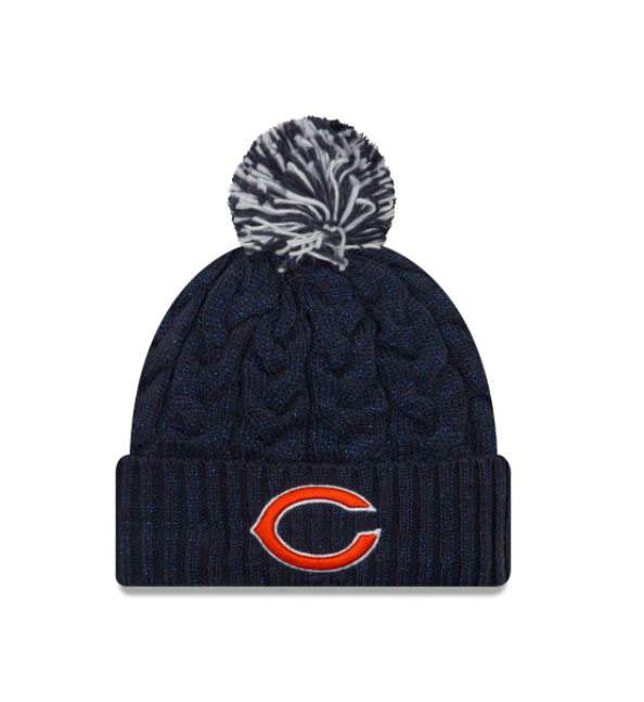 Chicago Bears - One Size Classic Knit Beanie with Pom, New Era