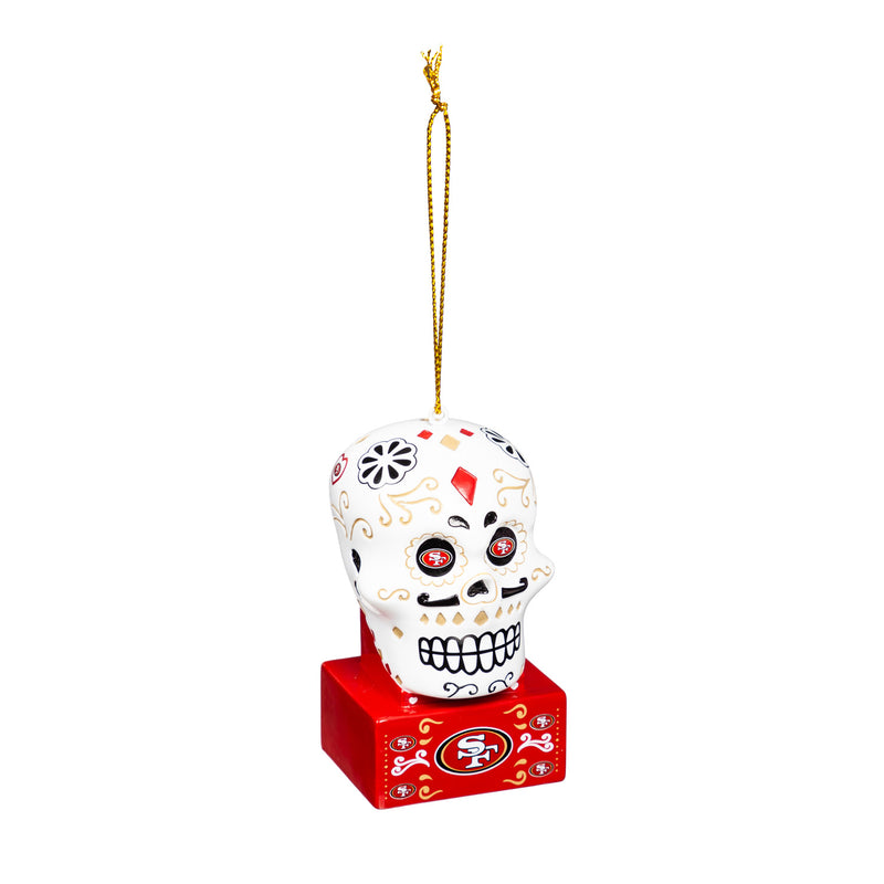 San Francisco 49ers - Sugar Skull Ornament