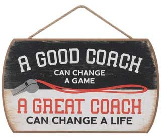 Good Coach Great Coach Hanging Wood Wall Décor