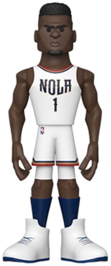 Funko NBA: New Orleans Pelicans - Zion Williamson 5" Gold Figure (Home Uniform) (with Chase)