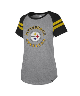 Pittsburgh Steelers - Slate Grey Cooper Flip Fly Out Woman T-Shirt