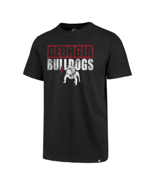 Georgia Bulldogs - Vin Jet Black Blockout Club T-Shirt