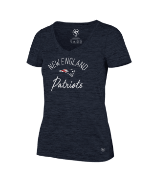 New England Patriots - Fall Navy Impact V-Neck Women T-Shirt