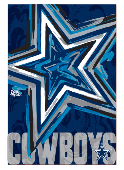 Dallas Cowboys - Suede GDN Logo Outdoor Garden Flag