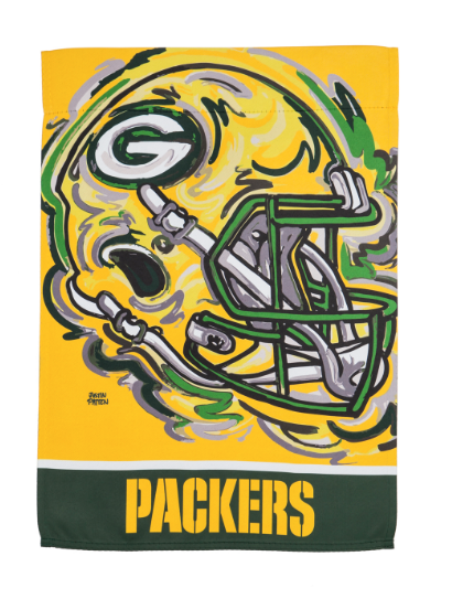 Green Bay Packers - Suede GDN Logo Outdoor Garden Flag