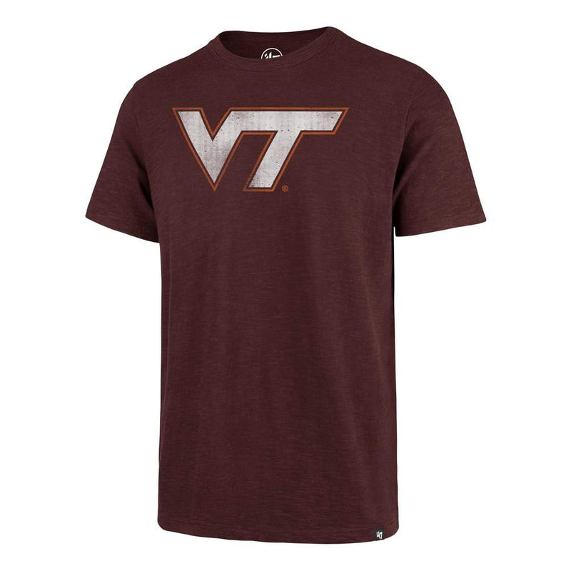 Virginia Tech Hokies - Logo Dark Maroon Club T-Shirt