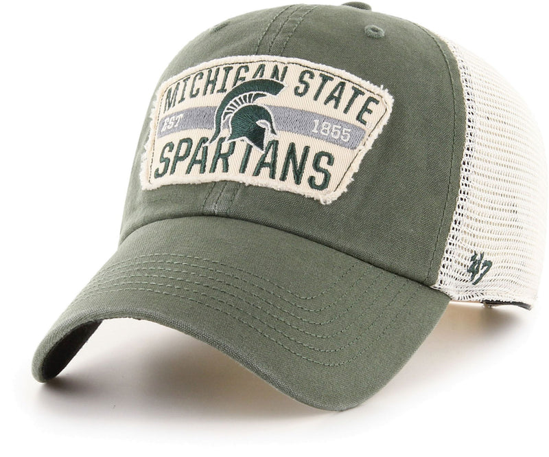 ‘47 Men's Michigan State Spartans Green Crawford Clean Up Adjustable Hat
