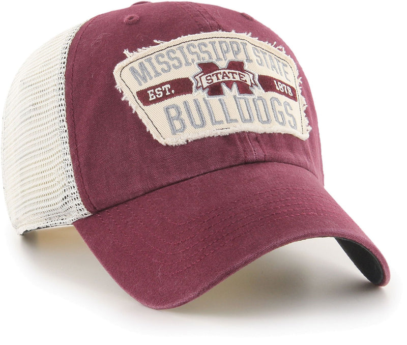 ‘47 Men's Mississippi State Bulldogs Maroon Crawford Clean Up Adjustable Hat