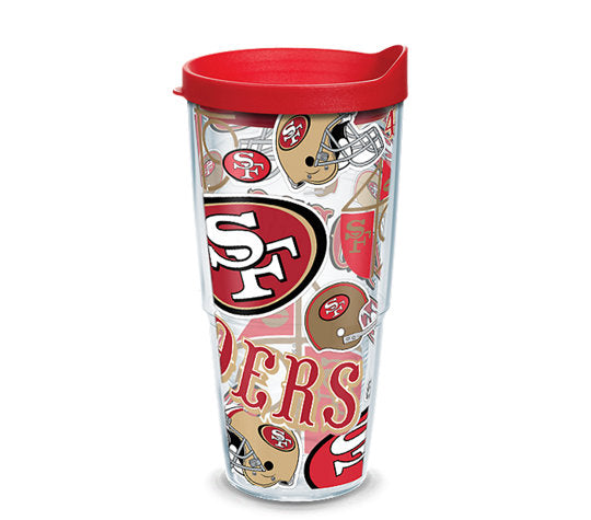 San Francisco 49ers - All Over Wrap with Travel Lid