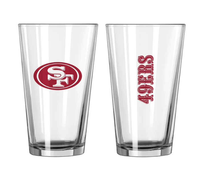 San Francisco 49ers 16oz Gameday Pint Glass