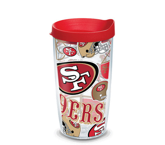 San Francisco 49ers - All Over Wrap with Travel Lid