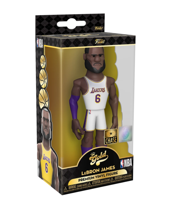 Funko NBA: Los Angeles Lakers - Lebron James 5" Gold Figure (with Chase)