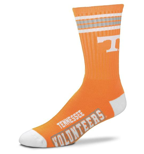 Tennessee Volunteers - 4 Stripe Deuce Crew Socks