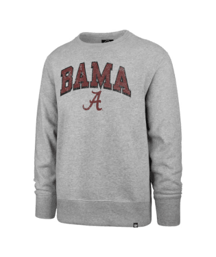 Alabama Crimson Tide - Grey Imprint Headline Crew Long Sleeve