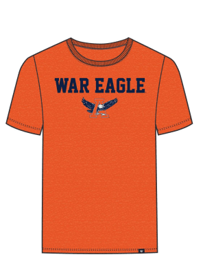 Auburn Tigers - Vin Orange Pregame Club T-Shirt
