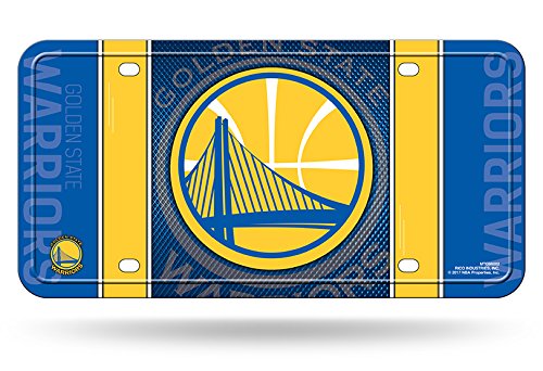 Rico Industries NBA Golden State Warriors Metal License Plate Tag