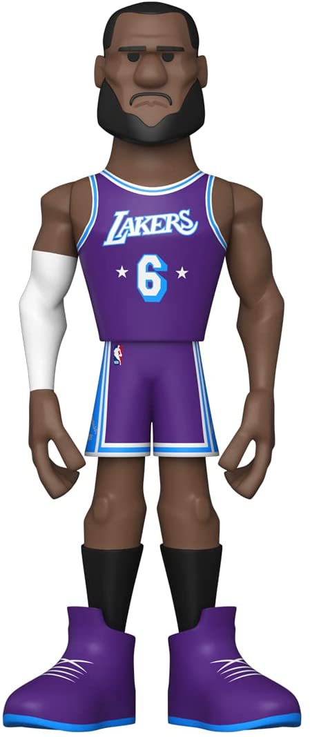 Funko NBA: Los Angeles Lakers - Lebron James (City) 5" Gold Figure (with Chase)