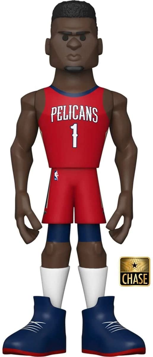Funko NBA: New Orleans Pelicans - Zion Williamson 5" Gold Figure (Home Uniform) (with Chase)
