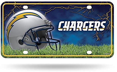 Los Angeles Chargers - Metal Novelty License Plate