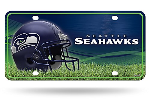 Rico Industries NFL Seattle Seahawks Metal License Plate Tag