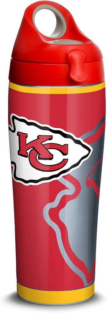 NFL Kansas City Chiefs Stainless Steel Insulated Tumbler 24oz Water Bottle