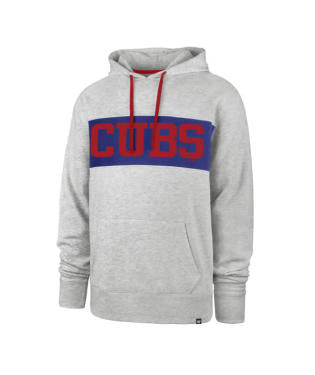 Chicago Cubs - Relay Grey Chest Pass Men's Hoodie