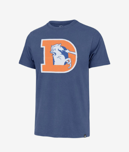 Denver Broncos - Legacy Logo Cadet Blue T-Shirt