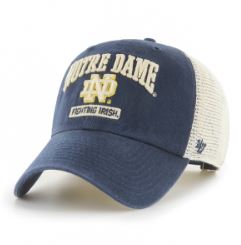 Notre Dame Fighting Irish - Navy Morgantown Clean Up Hat, 47 Brand