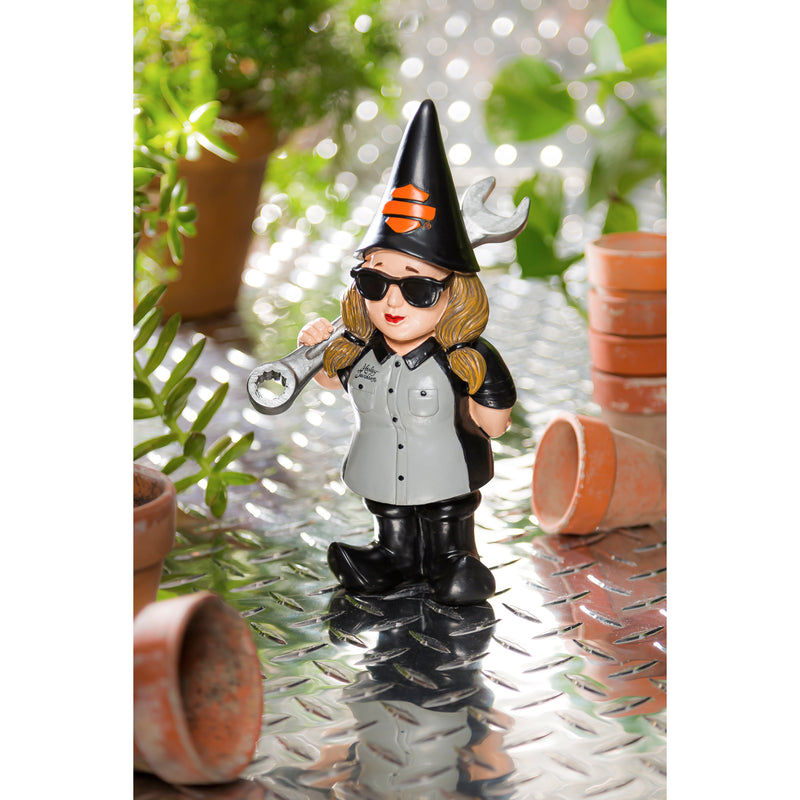 Harley-Davidson - Mechanic Female Garden Gnome