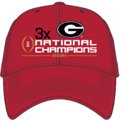 Georgia Bulldogs - 2021 National Champions Clean Up Hat, 47 Brand