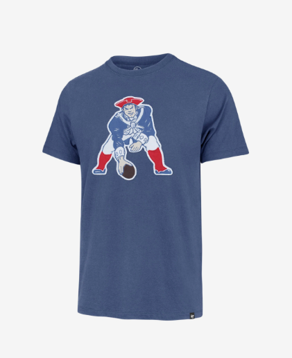 New England Patriots - Legacy Logo Cadet Blue T-Shirt