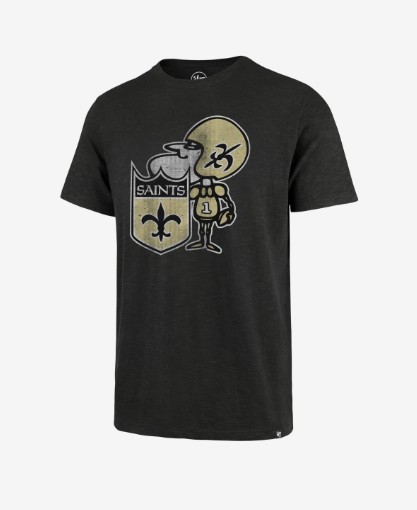 New Orleans Saints - Legacy Logo Black T-Shirt