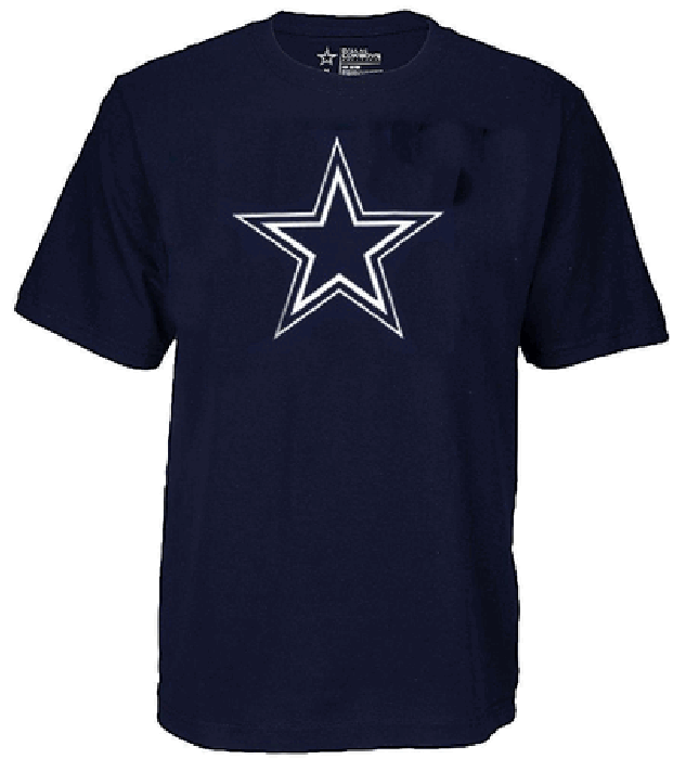 Dallas Cowboys Blue Logo Premier Short Sleeve Tee Shirt