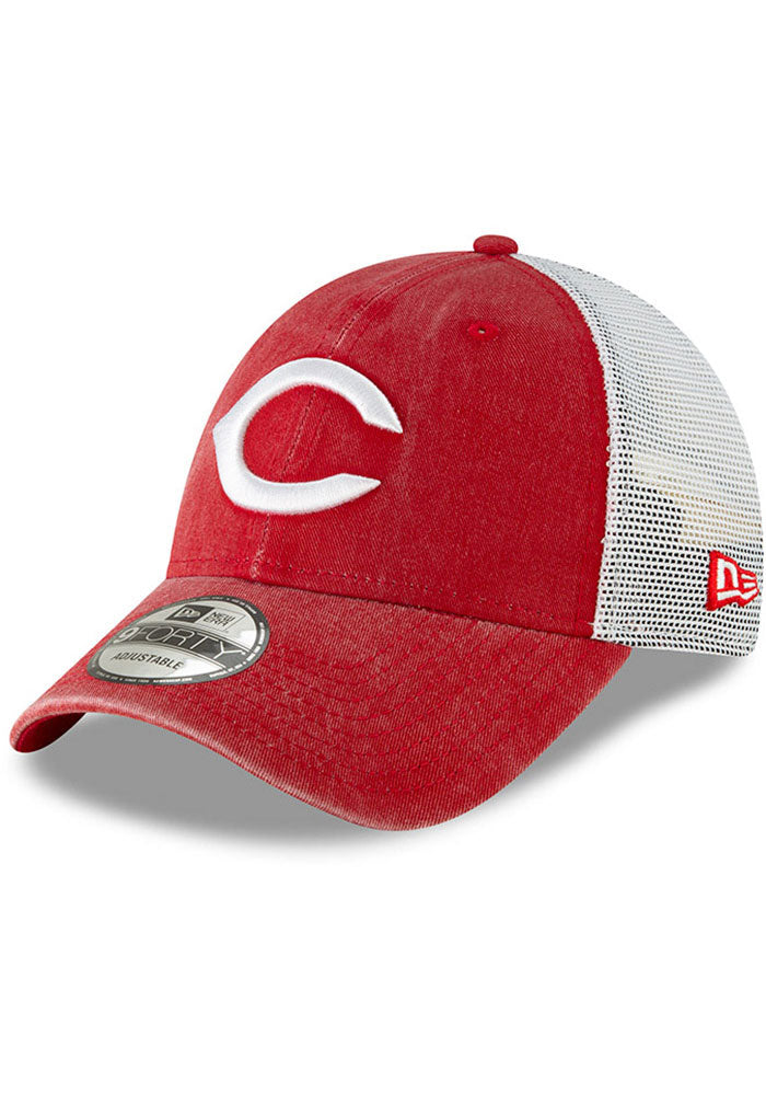 Cincinnati Reds Cooperstown Trucker 9FORTY Adjustable Red Hat 