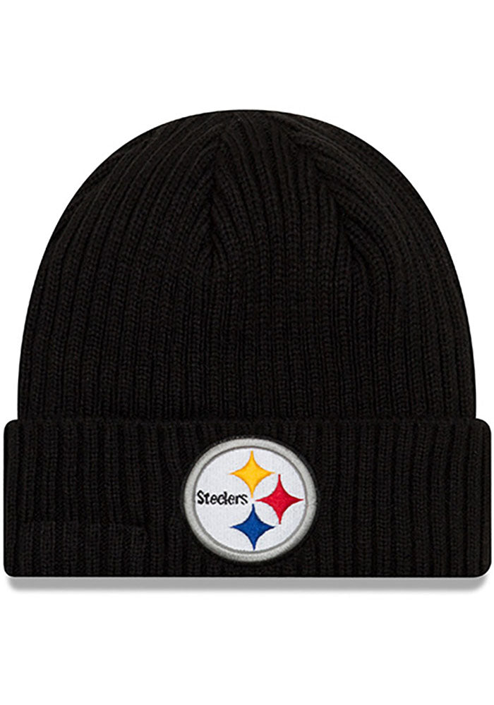 Pittsburgh Steelers - Black Core Classic Cuff Men's Knit Hat, New Era