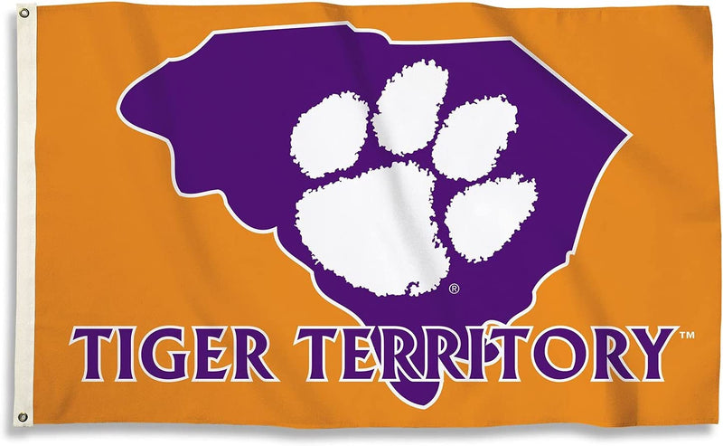Clemson Tigers - 3" x 5" Flag with Grommets