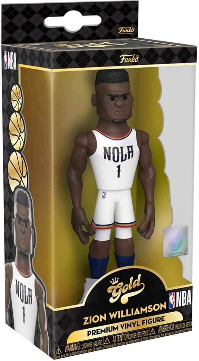 Funko NBA: New Orleans Pelicans - Zion Williamson 5" Gold Figure (Home Uniform) (with Chase)